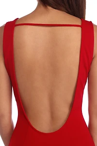 Bailey Open Back Crepe Dress