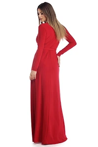 Yasmin Long Sleeve Wrap Dress