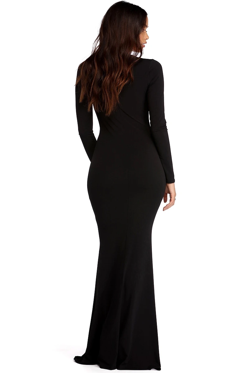 Lucy Plunging Mermaid Dress