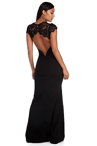 Stephanie Open Back Lace Dress
