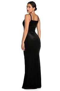 Lucille Velvet Formal Dress