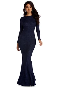 Liza Formal Ruffle Glitter Dress