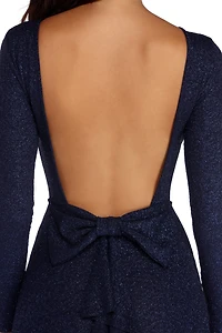 Liza Formal Ruffle Glitter Dress