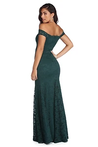 Amy Formal Scalloped Lace Dress