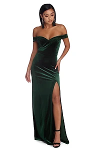 Josephine Formal Velvet Sweetheart Dress