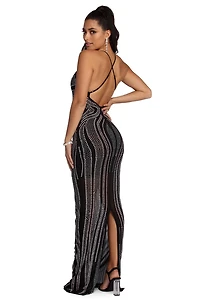 Deena Heat Wave Mesh Dress