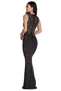 Angelina Formal Heat Stone Dress