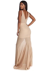 Jemma Formal Heat Stone Mermaid Dress