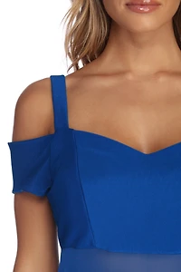 Nyla Formal High Slit Bandage Dress