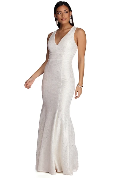 Avah Formal Boucle Mermaid Dress