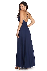 Mya Formal Sleeveless Chiffon Dress