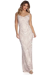 Jessa Formal Bohemian Glitter Dress