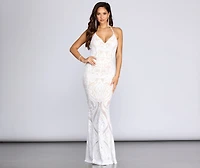 Meg Formal Sequin Halter Dress