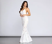 Meg Formal Sequin Halter Dress