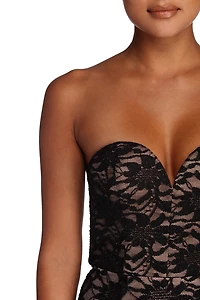 Daniela Formal Glitter Lace Dress