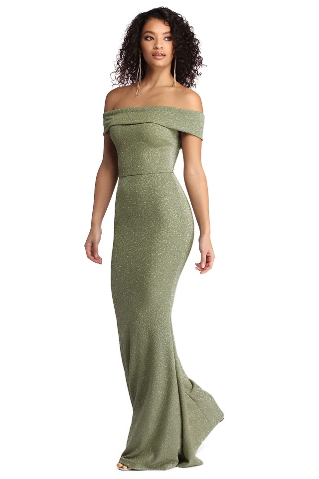 linda formal glitter ruffled dress Compare Linda Formal Glitter Ruffled Dress