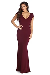 Aubrie Formal Open Back Dress