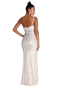 Delaney Formal Sleeveless Sequin Dress