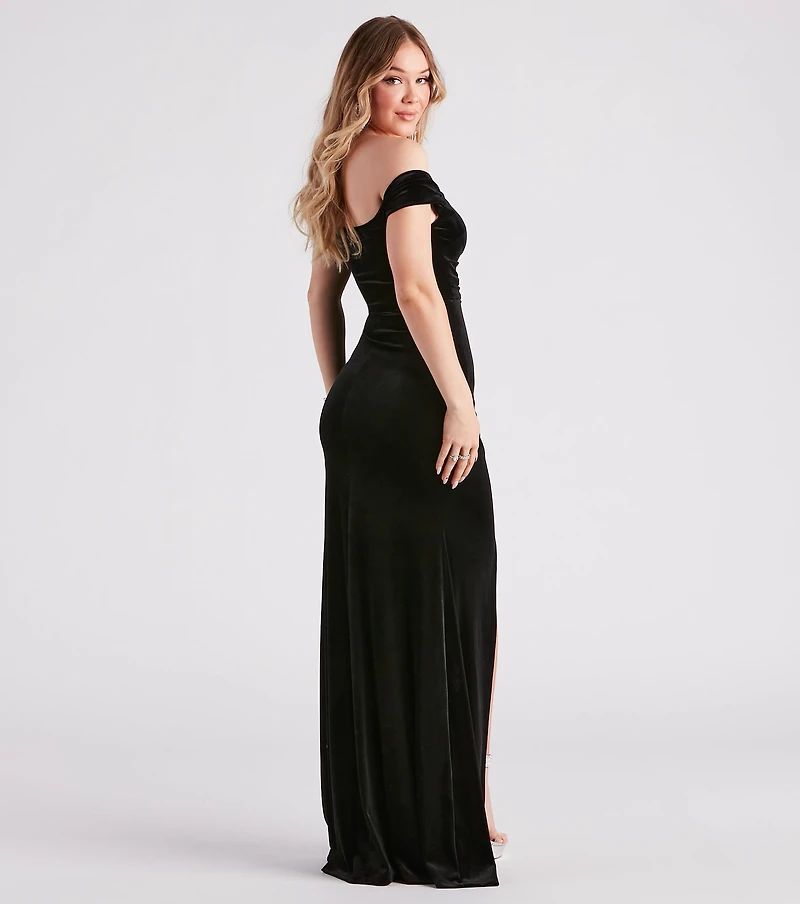 Georgina Formal Velvet Long Dress