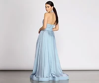 Dani Shimmer Halter Ball Gown