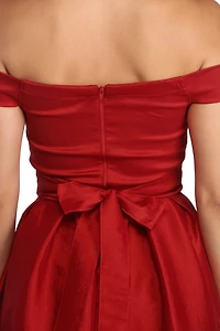 Lucia Off The Shoulder Taffeta Ballgown