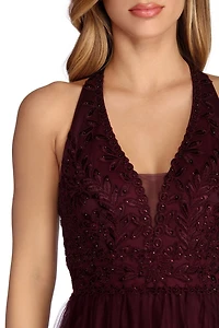 Alessia Floral Applique Ball Gown