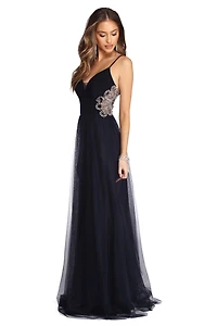 Kara Formal Rhinestone Ball Gown