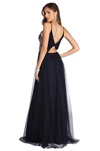 Kara Formal Rhinestone Ball Gown