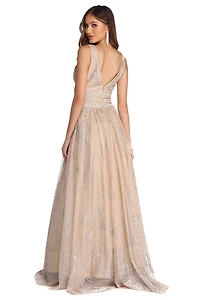 Emma Glitter And Rhinestone Ball Gown