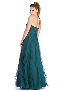 Sonia Lace Mesh Tendril Dress