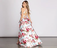 Leanna Floral High Low Dress