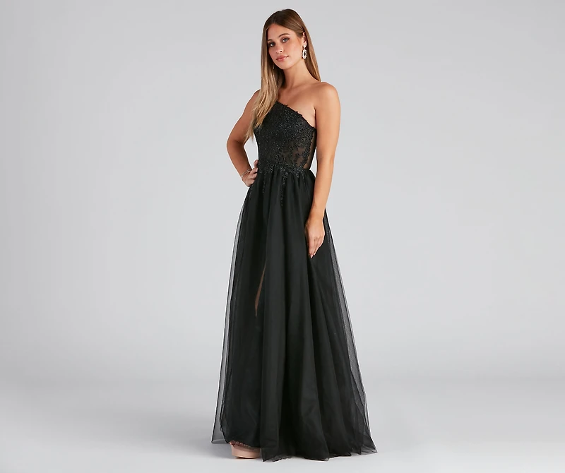 Laine Formal One-Shoulder Ball Gown