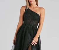 Laine Formal One-Shoulder Ball Gown