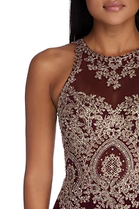 Elliana Metallic Marvel Formal Dress