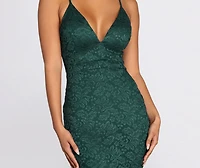 Let It Sparkle Lace Back Mini Dress