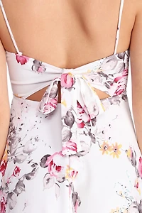 Tied To Florals Skater Dress