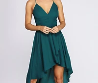 Feeling A Little Lacy High-Low Dress