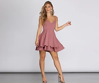 Layer Cake X-Back Skater Dress