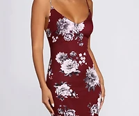 Flow With Floral Midi Dress