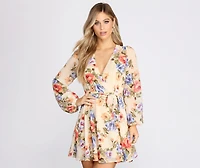 Floral Babe Chiffon Skater Dress