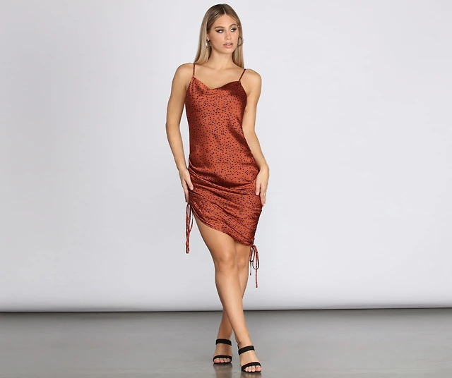 knee length dresses for ladies Feline Vibe Dress X2 – MunekaWear