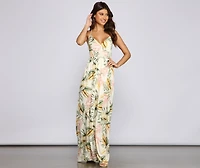 Take Me Back Tropical Maxi Dress