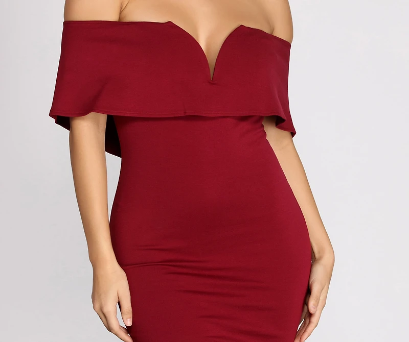 Outfit On Ponte Midi Dress