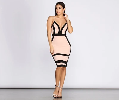 Meet Your Match Midi Dress