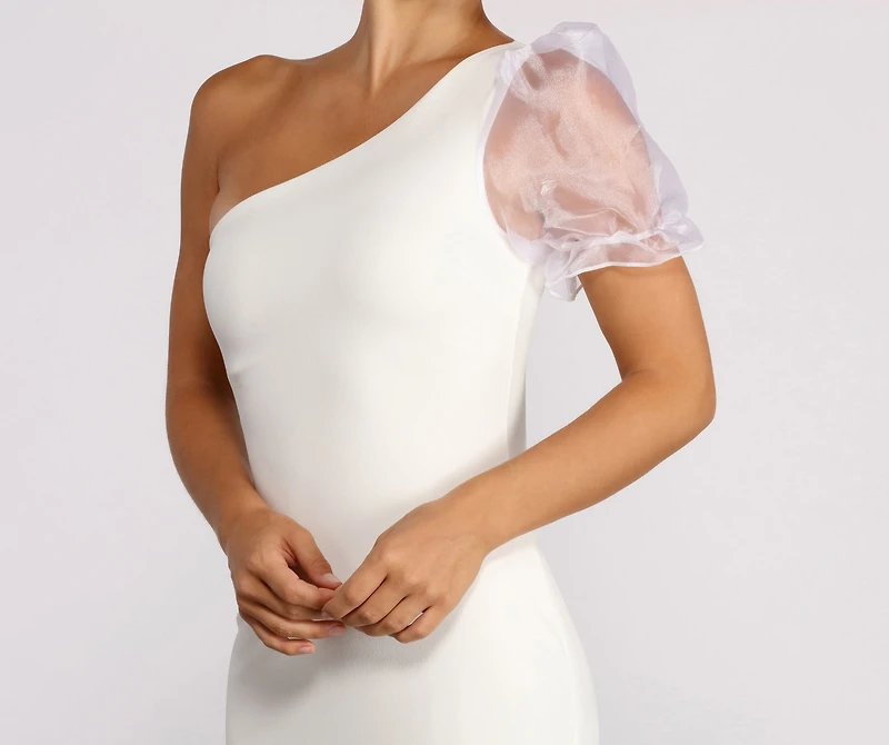 Dance with Me Puff Sleeve Mini Dress