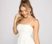 Twirl And Stun Eyelet Skater Dress