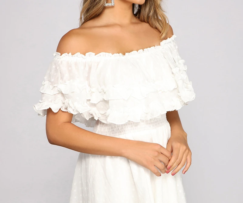 Flirty Vibes Linen Mini Dress