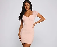 Sweet And Stylish Off-The-Shoulder Mini Dress