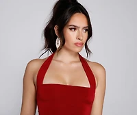 Keeping It Sleek Halter Bodycon