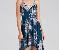 Sugar And Spice Floral High-Low Dress